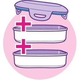 LUNCH BOX 2 COMPARTMENTS BARBIE