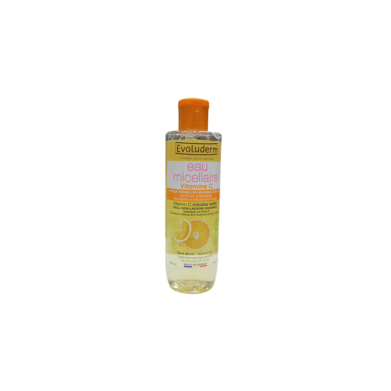 Eau Micellaire Démaquillante Vitamine C - 250 ml EVOLUDERM