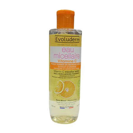 Eau Micellaire Démaquillante Vitamine C - 250 ml EVOLUDERM