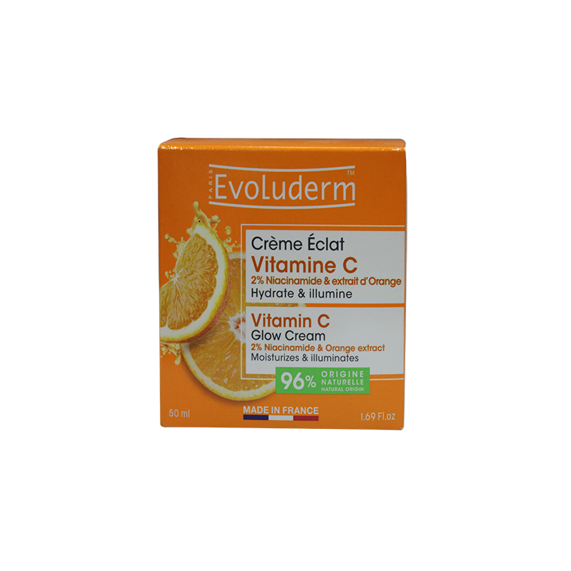 Crème Visage Éclat Vitamine C - 50ml  evoluderm