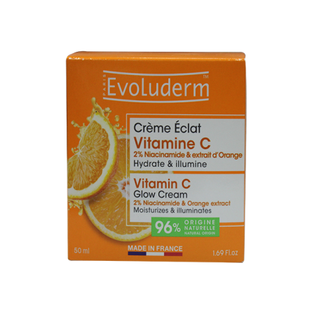 Crème Visage Éclat Vitamine C - 50ml  evoluderm