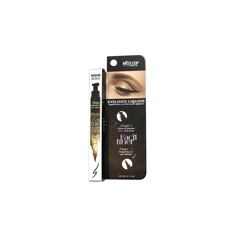 EYELINER LIQUIDE 2 EN 1 NOIR - FACIL LINER MISS COP