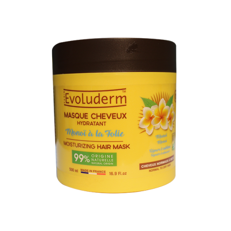 Masque Cheveux Hydratant Monoï à la Folie - 1000 ml EVOLUDERM