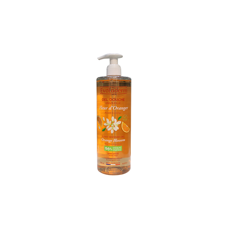 Gel Douche orange - 500 ml- EVOLUDERM