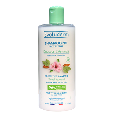 Shampoing Protecteur Douceur d'Amande – 400 ml- EVOLUDERM