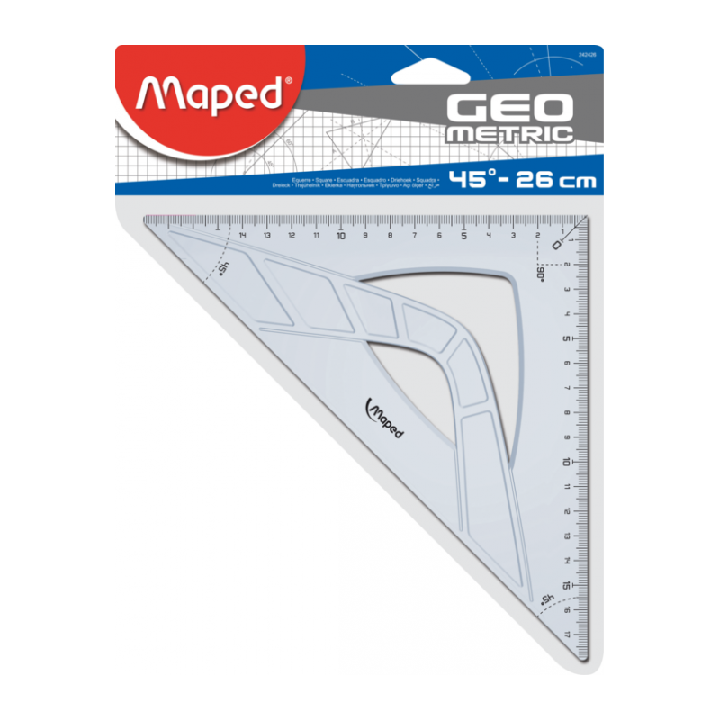 Equerre 45°-26cm géometric s/blister Maped