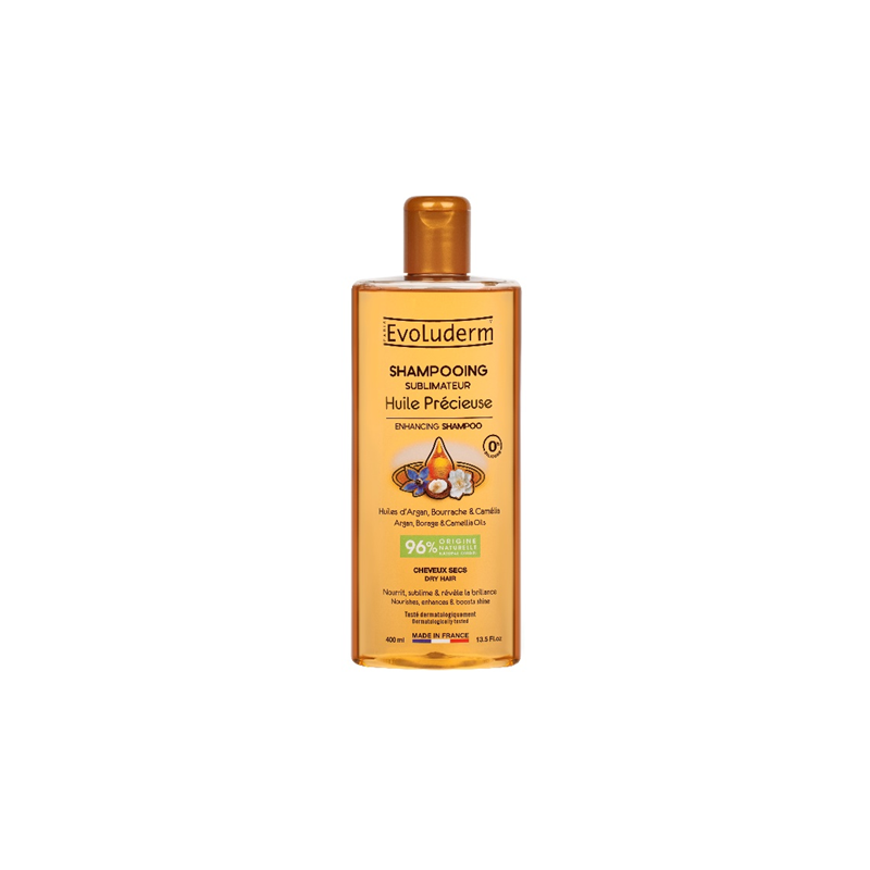 Shampoing huile précieuse 400ml EVOLUDERM
