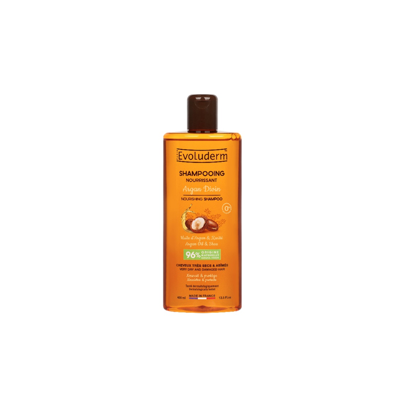 Shampoing argan divin 400ml EVOLUDERM