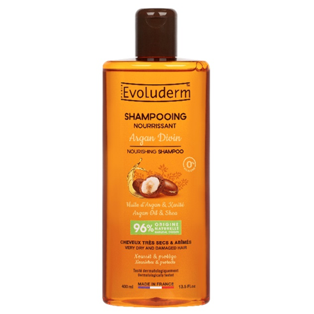 Shampoing argan divin 400ml EVOLUDERM