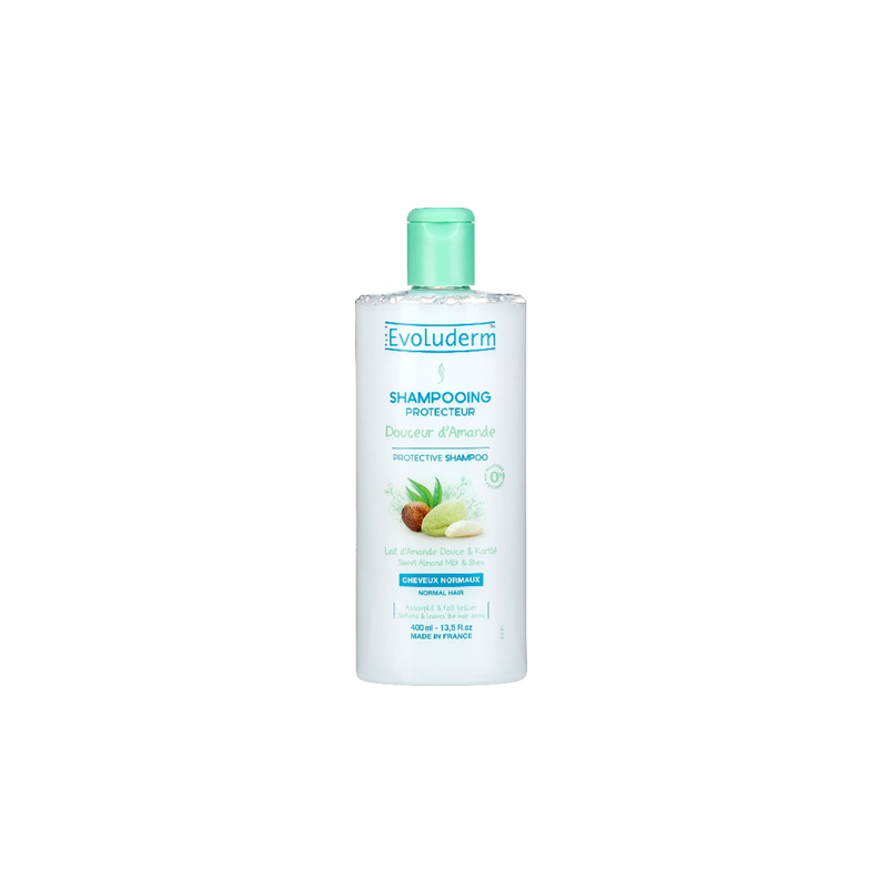 Shampoing douceur amande 400ml EVOLUDERM