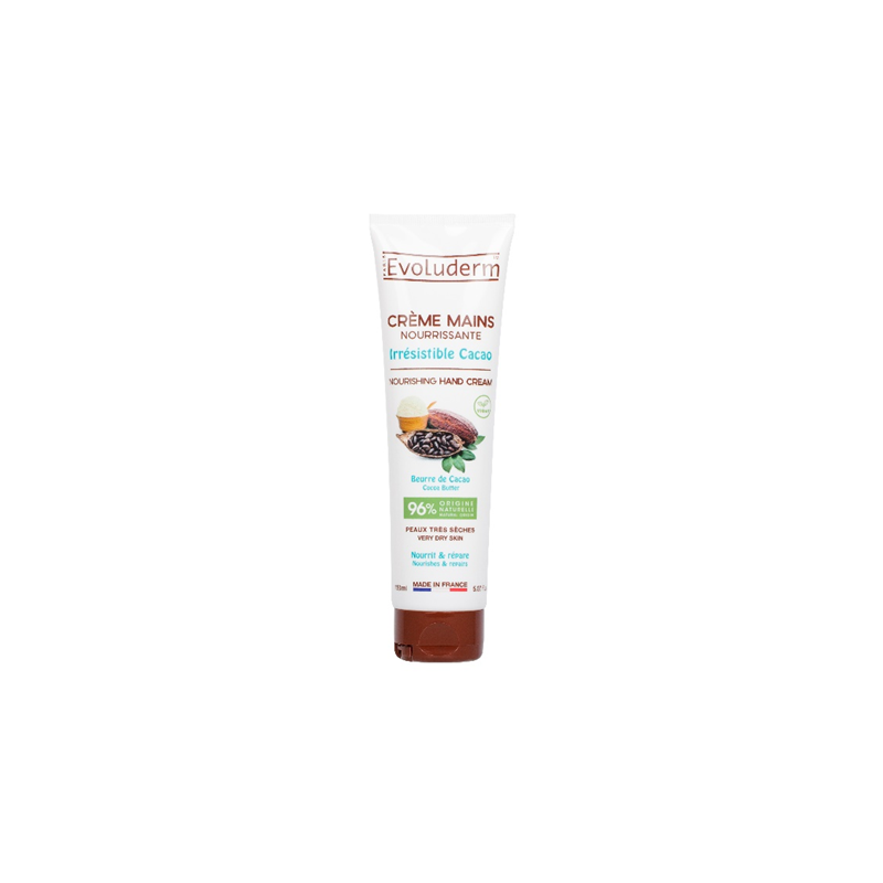 Crème mains hydratante Beurre de Cacao 150ml EVOLUDERM