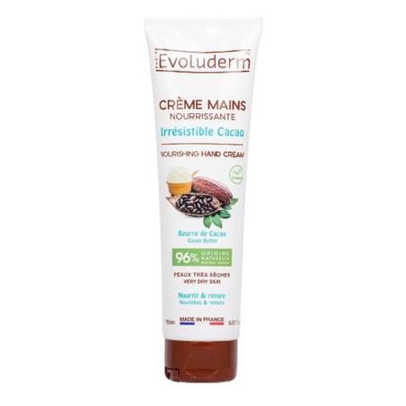 Crème mains hydratante Beurre de Cacao 150ml EVOLUDERM