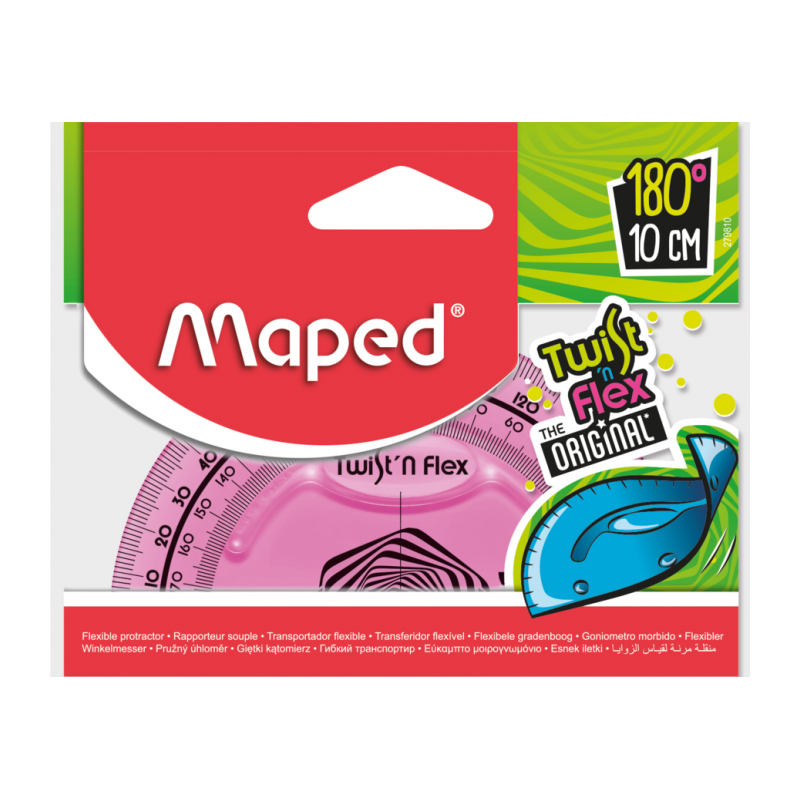 Rapporteur 180°-10cm twist'n flex s et blister Maped
