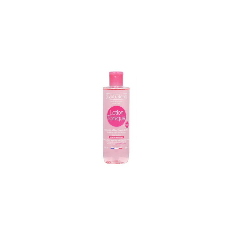 Lotion Tonique Eau de Rose 250ml EVOLUDERM