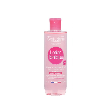Lotion Tonique Eau de Rose 250ml EVOLUDERM