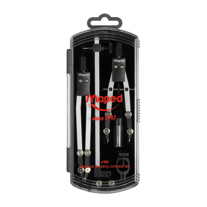 Compas PRECISION 5pces en coffret Maped