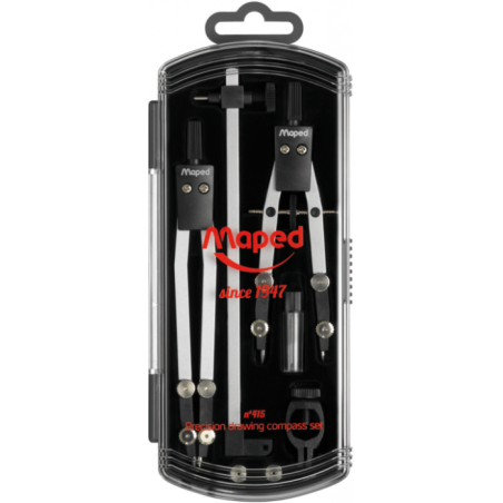 Compas PRECISION 5pces en coffret Maped