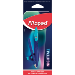 Compas Mathset 9 pces NIGHTFALL TEENS Maped
