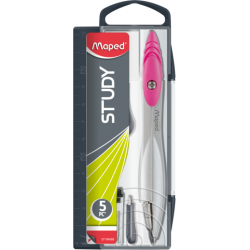 Compas en coffret Study 5 pièces Maped