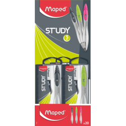 Compas en coffret Study 5 pièces Maped