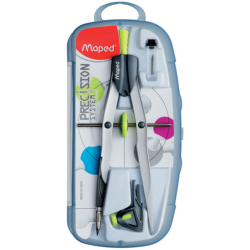 Compas en coffret balustre Precision System 3 pièces Maped