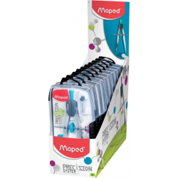 Compas en coffret balustre Precision System 3 pièces Maped