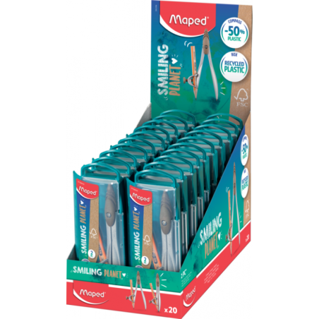 Compas à canon STUDY fsc SMILING PLANET Maped