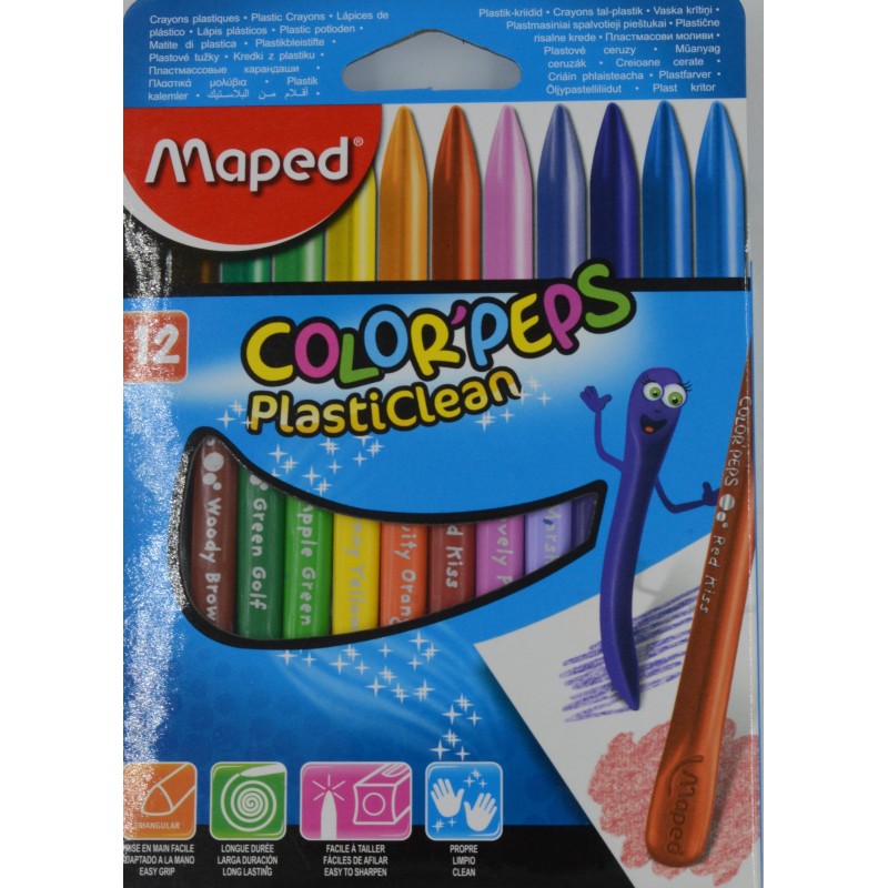 Crayon de couleur triangulaire Color'peps Maxi Bte de 12 Maped