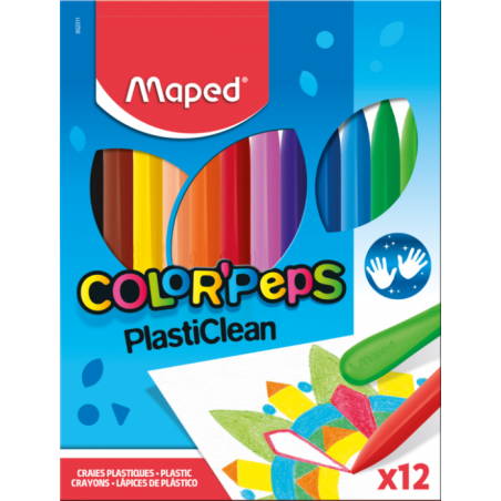 Crayon de couleur à cire 12cm et 12cl Color'peps Maped