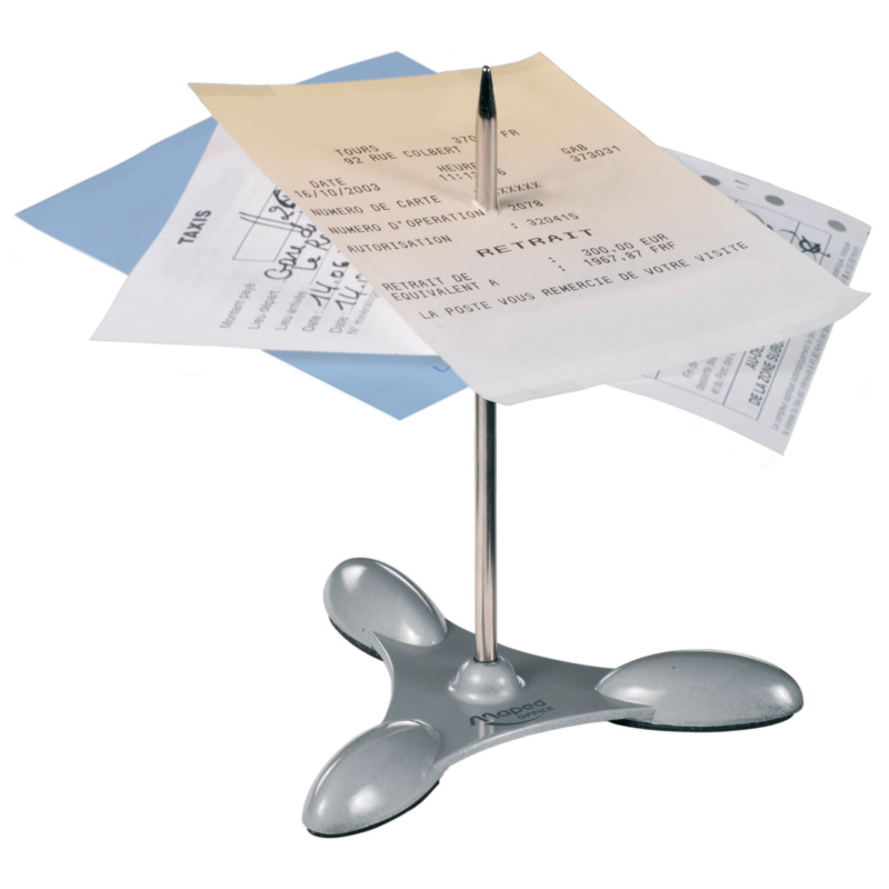 Pique note socle et tige métallique Maped