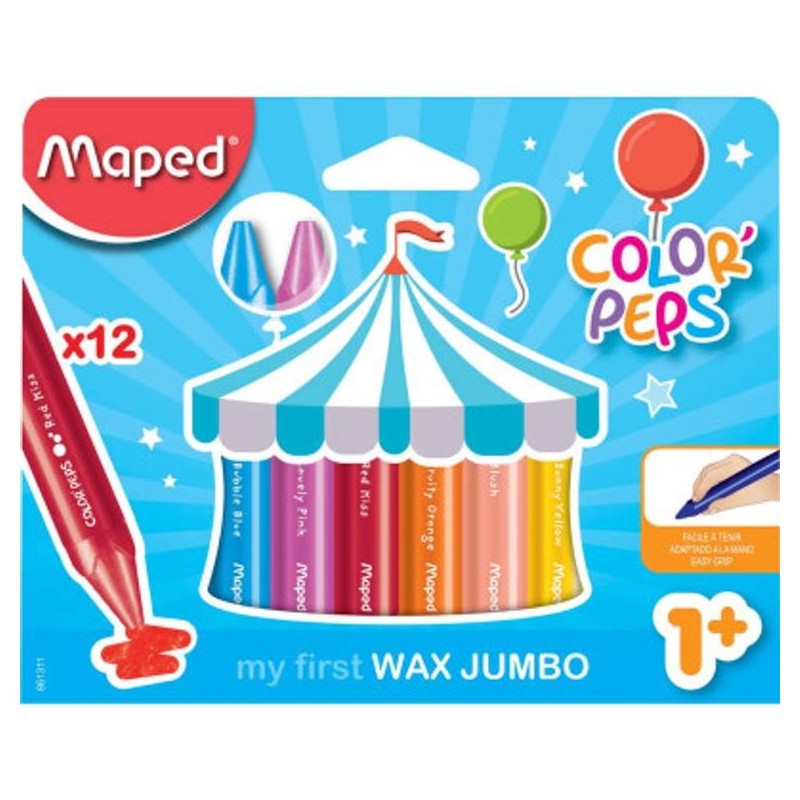Crayon de couleur cire 12cl colorpeps EARLY AGE Maped