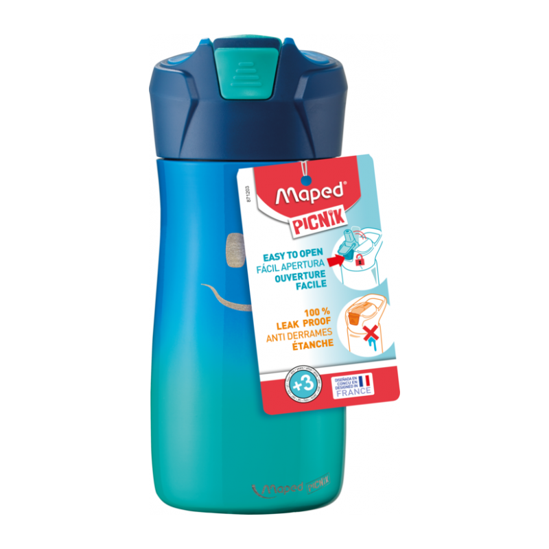 Gourde inox Concept kids 430ml PICNIK MAPED