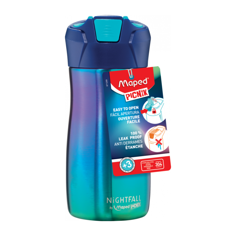 Gourde inox concept kids 430 ml NIGHTFALL PICNIK Maped