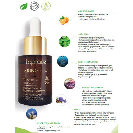 Sérum visage vitamine C vegan Topface PT805.002