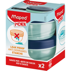 Sauce pot plastique 40ml set de 2 ORIGINS FAMILIES PICNIK Maped