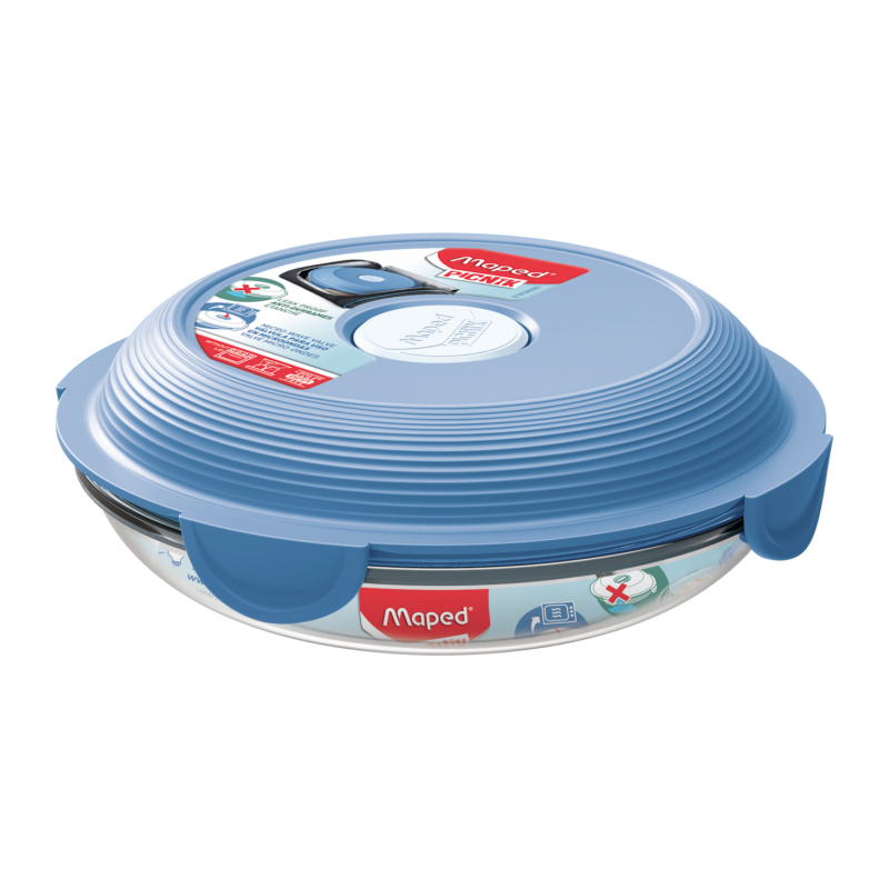 Lunch plate ADULTE GLASS Concept PICNIK Maped