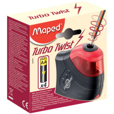 Taille crayon 1 trou turbo twist électrique Maped