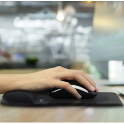 Tapis de souris antimicrobien repose-poignet gel - noir ERGO-DESIGN