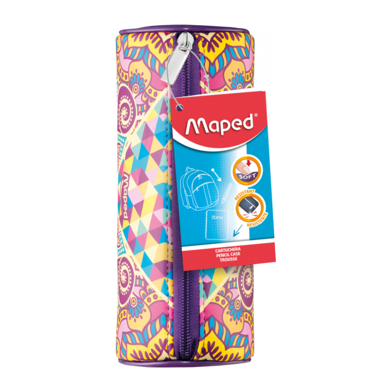 Trousse néoprène rond 21x9,5 cm GIRL MOSAIC Maped