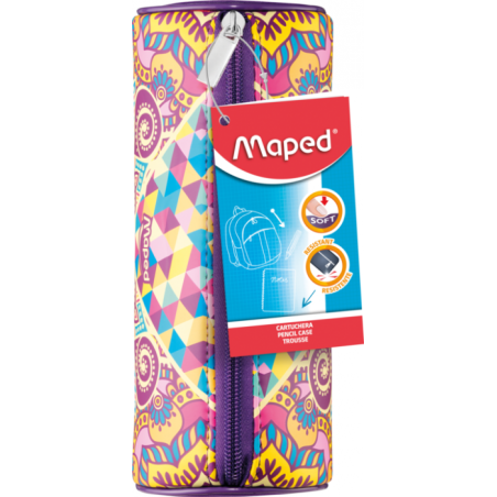 Trousse néoprène rond 21x9,5 cm GIRL MOSAIC Maped