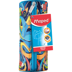 Trousse néoprène rond 21x9,5 cm BOY STREET ART Maped