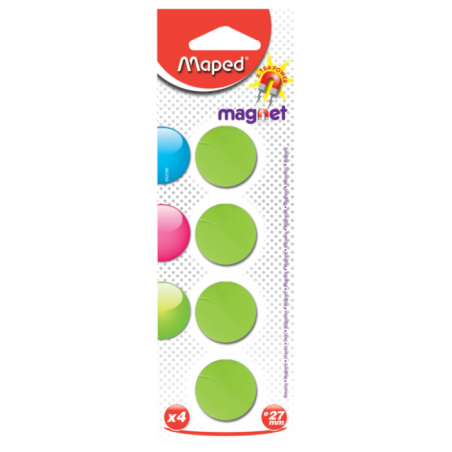 Aimants 27 mm couleur Blister de 4 Maped