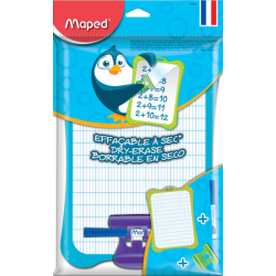 Ardoise blanche avec accessoires Maped