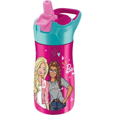 Stainless Steel water Bottle 430ML BARBIE MAPED