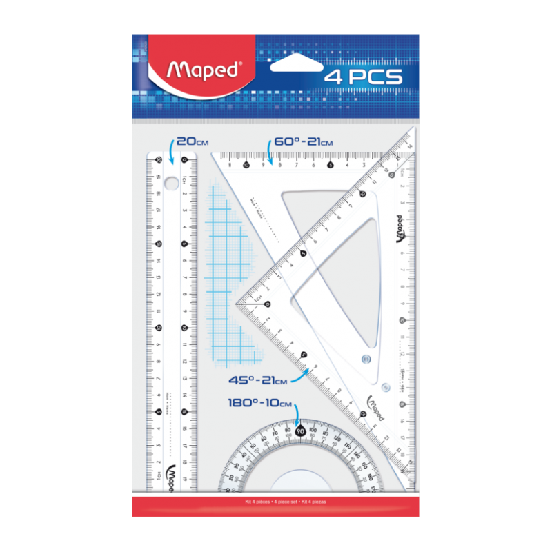 Kit de traçage Start 4 pièces 20cm Eco Maped