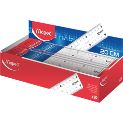 Double décimètre Cristal Maped