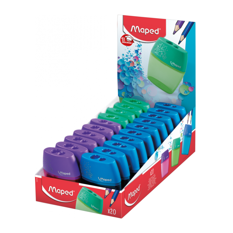 Taille crayon avec réservoir 2 usages Shaker Maped