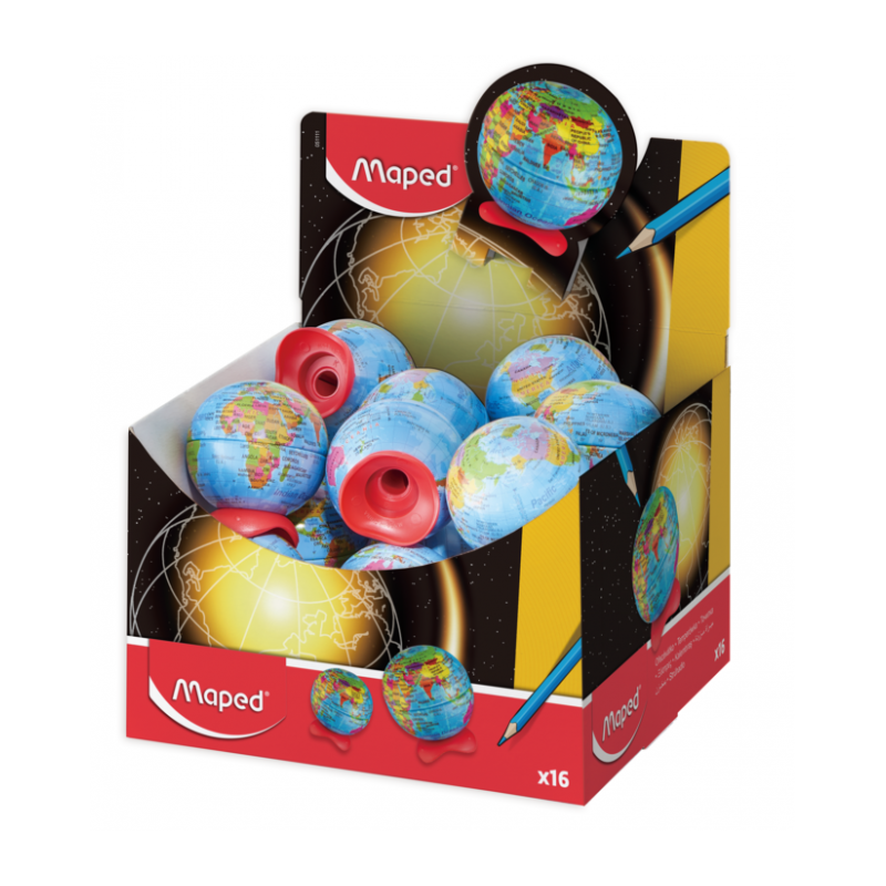 Taille crayon avec réservoir 1 usage Globe Terrestre Maped