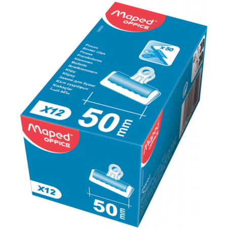 Pince à dessin noires 50 mm Bte de 12 Maped