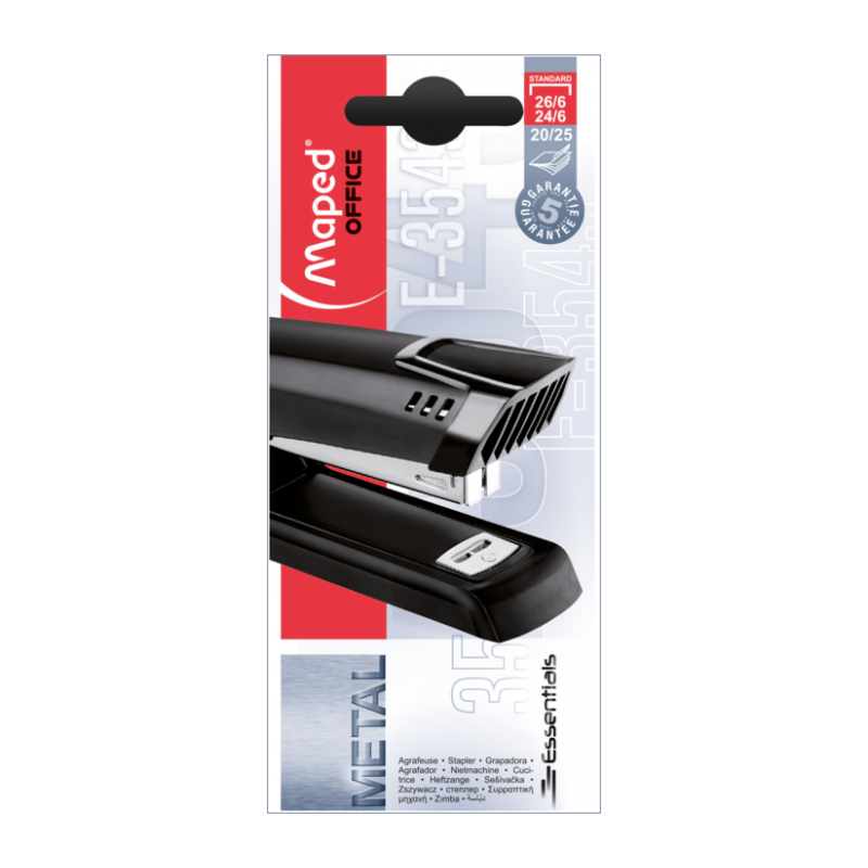 Agrafeuse Essentials métal HS 24/6-26/6 en boite Maped